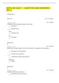 MATH 302 QUIZ 1 &ndash; QUESTION AND ANSWERS &ndash; SET 2