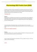 HESI Pharmacology Questions and Answers &lpar;All Correct&rpar;&period;
