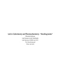 Calorimetry and Thermochemistry - Stealing joules