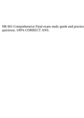 NR 601 Comprehensive Final exam study guide and practice questions&period; 100&percnt; CORRECT ANS&period;