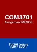 COM3701 - Combined Tut201 Letters (2017-2021)