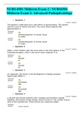 NURS 6501 Midterm Exam 2 &sol; NURS6501 Midterm Exam 2&colon; Advanced Pathophysiology