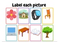 Fun FREE Flashcards: Label these Pictures (P1) | Print POSTER & Learn More Vocab