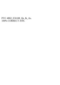 PYC 4802_EXAM_Qs_&_As. 100% CORRECT ANS.