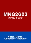 MNG2602 (NOtes, ExamPACK, QuestionsPACK, Tut201 Letters)