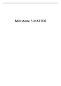 Milestone 5 MAT300 Graded A+