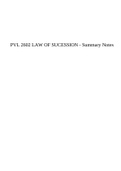 PVL 2602 LAW OF SUCESSION - Summary Notes 
