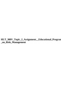 HLT&lowbar;308V&lowbar;Topic&lowbar;2&lowbar;Assignment&lowbar;&lowbar;Educational&lowbar;Program &lowbar;on&lowbar;Risk&lowbar;Management