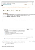 BIOL 1001 WEEK 4 EXAM 1 – QUESTION AND ANSWERS