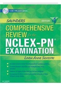 SAUNDERS COMPREHENSIVE REVIEW FOR NCLEX FOUR TEST BANK REVISED UPDATED 2023/2024