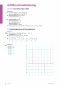 Antwoorden + berekeningen wiskunde A hoofdstuk 8 (differentiaalrekening) VWO 5