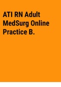 ATI RN Adult MedSurg Online Practice B 