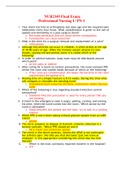 NUR 2349 &sol; NUR2349 Final Exam &lpar;Latest 2021 &sol; 2022&rpar;&colon; Professional Nursing I &sol; PN 1 - Rasmussen