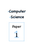 CIE IGCSE Computer Science Paper 1