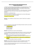 NR442 - RN Community Health Final Exam A & B Questions and Answers with Rationale total 100 Questions (Latest 2022/2023)