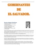 Gobernantes de El Salvador 
