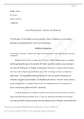 RLGN 104 Critical Thinking Paper - Hinduism and Christianity