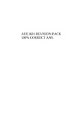 AUE1601 REVISION PACK