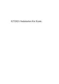 ICT2621-Summaries-For Exam.