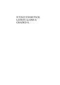 ICT2622 EXAM PACK LATEST. Q AND A GRADED A.