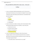 NR 326 MENTAL HEALTH C Quiz 2020 &ndash; Broward  College