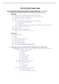 NURS 4581 - BSN EXAM III Study Guide.