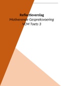 VCM Reflectieverslag | Motiverende gespreksvoering