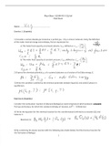 Physical Chemistry I CHM4410- Final Questions & Answers