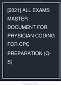 [2021] All Exams Master Document For Physician Coding For Cpc Preparation (Q-S)