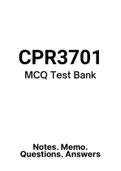 CPR3701 - MCQ Test Bank (2022) 
