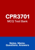CPR3701 - MCQ Test Bank (2022)