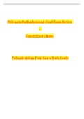 PHS 4300 Pathophysiology Final Exam Study Guide 2020 | PHS4300 Pathophysiology Final Exam Review