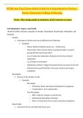 NURS 364 Final Exam Cumulative Portion Study Guide 2020 | NURS364 Final Exam Cumulative Portion Study Guide - Updated