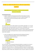 NURS101 Adult Health Exam 5 Review Questions &vert; Musculoskeletal&comma; Neurological&comma; Cognitive & Perceptual & Endocrine Disorders 