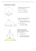 Trigonometry 2D and 3D Triangles exercises 