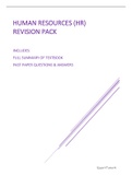 Human Resource Management (HRMG2HR) Revision Pack