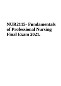 NUR2115- Fundamentals of Professional Nursing Final Exam.