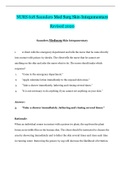 NURS 618 Saunders Med Surg Skin Integumentary Revised