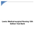 Lewis: Medical-surgical Nursing 10th Edition Test Bank latest