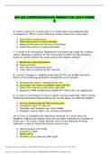 ATI RN COMPREHENSIVE PREDICTOR 2019 FORM A