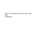 AQA_A Level Business Studies Paper 2-QP2020 VERIFIED.