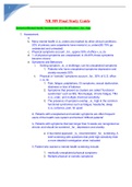 NR 509 Week 8 Final Study Guide