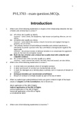 PVL3703 - exam questions.MCQs.