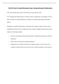 NR 451 Week 5 Graded Discussion Topic&colon; Interprofessional Collaboration