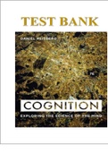 TEST BANK FOR COGNITION EXPLORING THE SCIENCE OF THE MIND&comma; 7TH EDITION&comma; DANIEL REISBERG