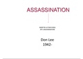 English GR12 IEB: Assassination by Don Lee poetry analysis