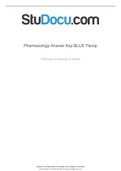 Pharmacology Answer Key-BLUE Pacop