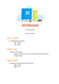 Afrikaans: Meervoude