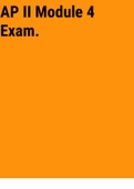Exam (elaborations) AP II Module 4 Exam 