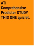 Exam (elaborations) ATI Comprehensive Predicter STUDY THIS ONE quizlet. 